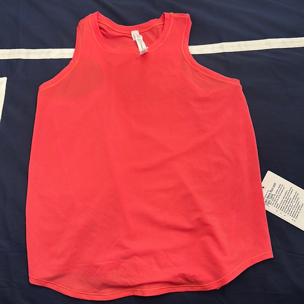 Lululemon High Neck Run and Train Tank